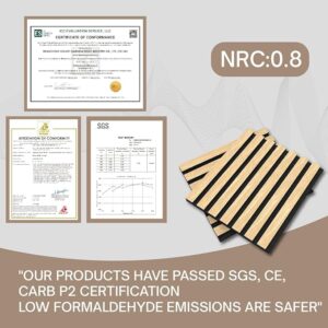 Acoustic Wood Wall Panels, 3-Pack