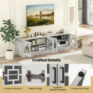 Costway - 4-Door TV Stand - Blog Image 2