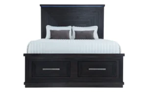 Infinity 4 Piece Queen Charcoal Storage Bedroom Set