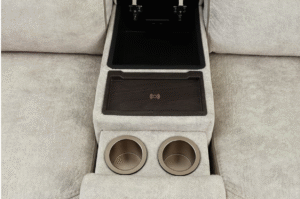 Sebaston 2-Pc. Fabric Sofa with 2 Power Motion Recliners and 1 USB Console