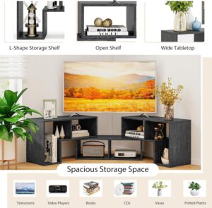 Tangkula 3 Pieces Console TV Stand