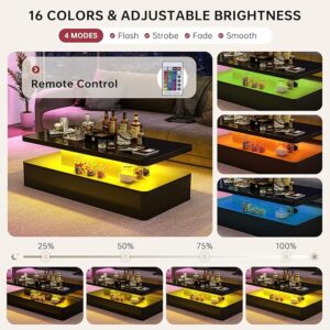 oneinmil Modern LED Coffee Table